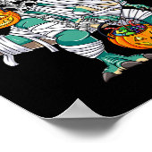 Skelet Rijden Dinosaurus T Rex Fun Kinder Jongens  Poster (Hoek)