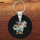 Skelet Rijden Dinosaurus T Rex Fun Kinder Jongens  Sleutelhanger (Voorkant)