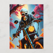 Skelet Rijden door de vuurgrot Briefkaart (Voorkant)