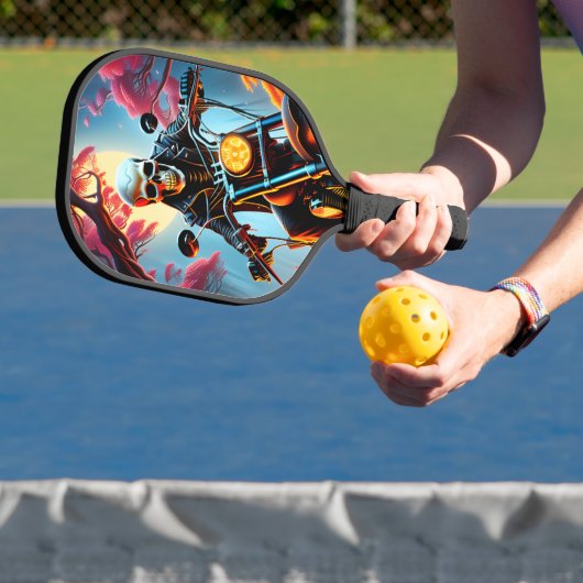 Skelet Rijden door de vuurgrot Pickleball Paddle (Insitu)