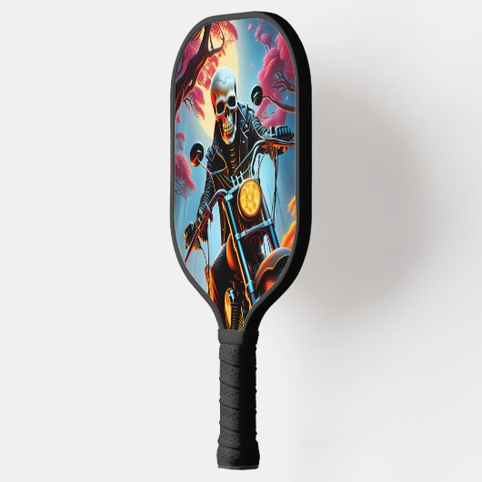 Skelet Rijden door de vuurgrot Pickleball Paddle (Links)
