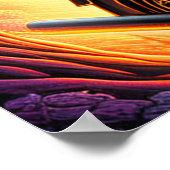 Skelet Rijden door de vuurgrot Poster (Hoek)