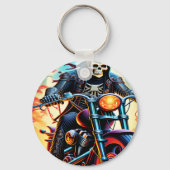 Skelet Rijden door de vuurgrot Sleutelhanger (Voorkant)