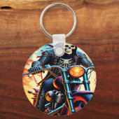 Skelet Rijden door de vuurgrot Sleutelhanger (Voorkant)