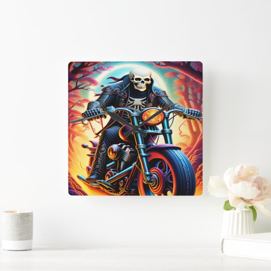 Skelet Rijden door de vuurgrot Vierkante Klok (Huis)