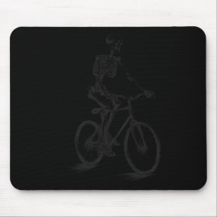Skelet Rijden Fiets Eng Halloween Skelet B Muismat