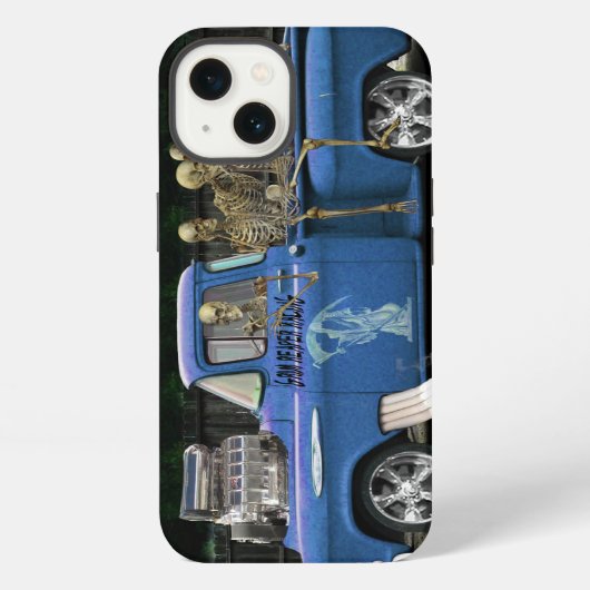 Skelet Rijden iPhone Hoesje (Achterkant)
