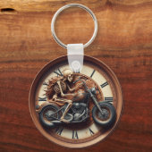 Skelet Rijden op een zonked-out fiets Sleutelhanger (Voorkant)