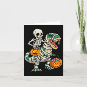 Skelet rijdende mummie dinosaurus T Rex kinderen j Kaart