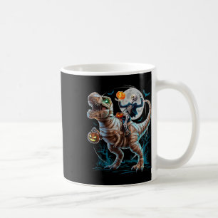 Skelet rijdende mummie pompoen T Rex dinosaurus gr Koffiemok