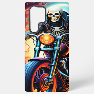 Skelet rijdt door de vuurgrot samsung galaxy hoesje
