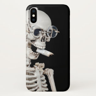 skelet roken sigarettenpeuk Case-Mate iPhone case