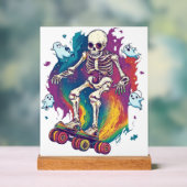 Skelet Roller Skater Acryl Bord (Neutraal)