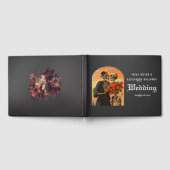 Skelet Romantische Gothic Foto Gastenboek (Volledig)