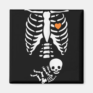 Skelet Röntgen Halloween Kostuum Zwangere Vrouwen Magneet