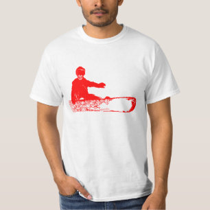 skelet. Rood. T-shirt
