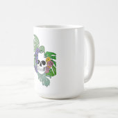 Skelet Roos en Monstera Koffiemok (Voorkant rechts)