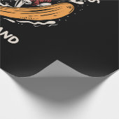 skelet-santa-spelen-snowboarden-sneeuw-winter-ti cadeaupapier (Hoek)