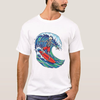 Skelet Schaats T-Shirt – Grappige Skateboardende S