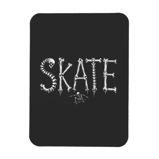 Skelet Schaatsbotten Magneet (Verticaal)