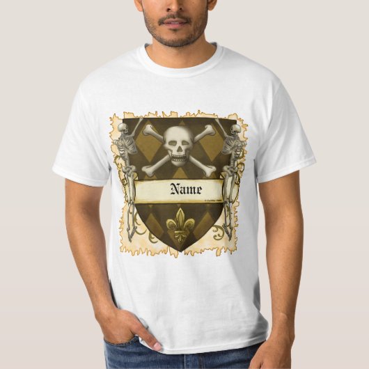 Skelet Schild T-shirt (Voorkant)