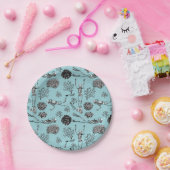 Skelet Scuba Diver Papieren Borden Papieren Bordje (Feest)