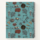 Skelet Scuba Diver Spiral Notitieboek (Achterkant)