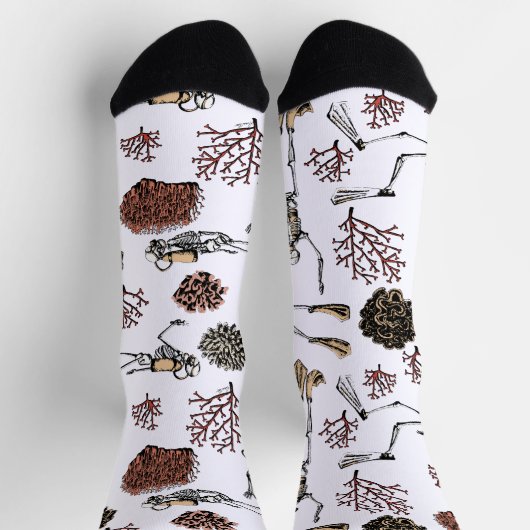 Skelet Scuba Divers & Coral Sokken (Top)