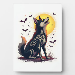 Skelet Shiba Schreeuw Fotoplaat