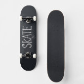 Skelet SKATE Horror Design Persoonlijk Skateboard (Voorkant)