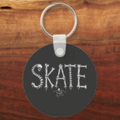 Skelet SKATE Horror Design Sleutelhanger (Voorkant)