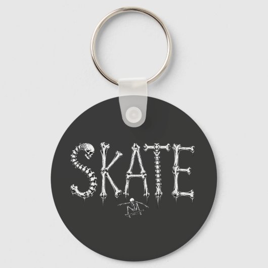 Skelet SKATE Horror Design Sleutelhanger (Voorkant)