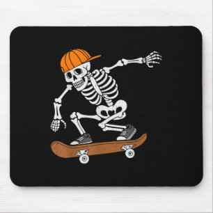 Skelet skateboard Halloween kostuum skateboarden Muismat