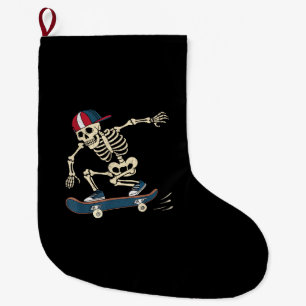 Skelet Skateboard Halloween Skateboarden Skater Grote Kerstsok