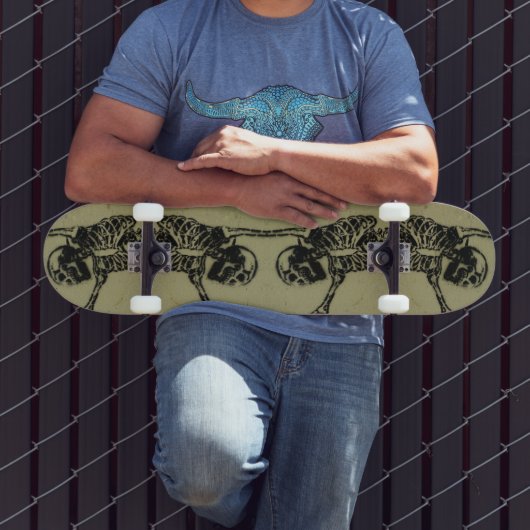 Skelet skateboard! skateboard (Buiten 3)