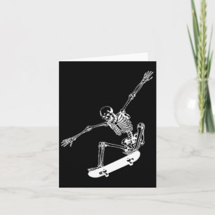 Skelet Skateboard Skull Halloween Skateboarden Kaart
