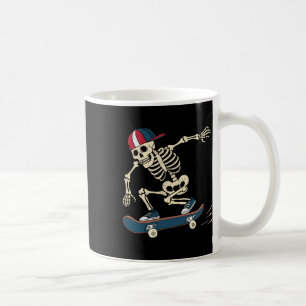 Skelet Skateboarden op Halloween Skateboarden Skat Koffiemok