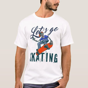 Skelet Skateboarden T-Shirt Skate Straatkunst