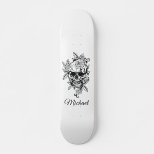 Skelet Skelet Gothic Elegant and Name Persoonlijk Skateboard