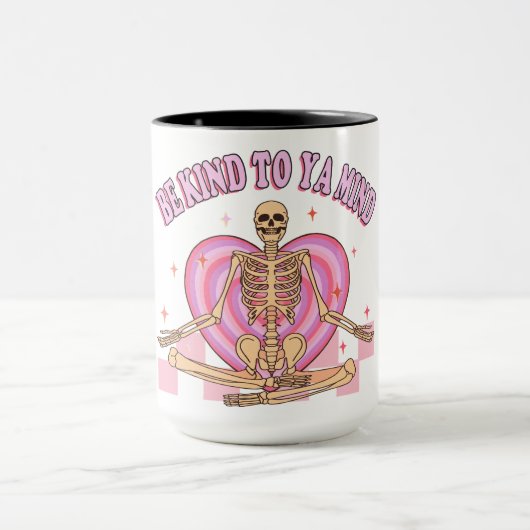 Skelet skelet voor oraal gebruik 60s mok (Midden)