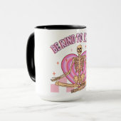 Skelet skelet voor oraal gebruik 60s mok (Voorkant links)