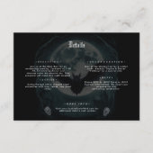 Skelet Skull Donker Gotisch Bruiloft Details Informatiekaartje (Voorkant)