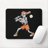 Skelet Slagbeurt Baseball Halloween  Muismat (Met muis)