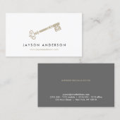  SKELET SLEUTEL LOGO Nr. 1 Visitekaartje (Voorkant / Achterkant)