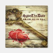  skelet sleutel Victoriaans steampunk bruiloft Magneet (Voorkant)