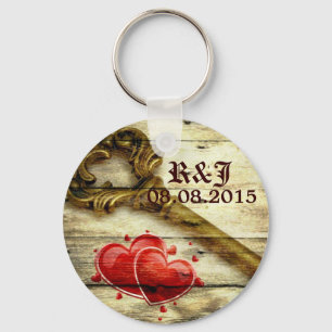 skelet sleutel Victoriaans steampunk bruiloft Sleutelhanger