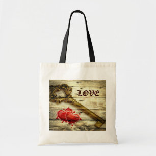 skelet sleutel Victoriaans steampunk bruiloft Tote Bag