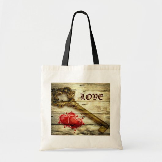  skelet sleutel Victoriaans steampunk bruiloft Tote Bag (Voorkant)