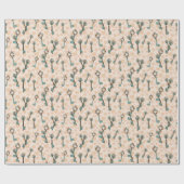 Skelet Sleutels met Heart Pattern Wrapping Paper Cadeaupapier (Vlak)