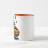 Skelet Slurpt Herfstbier Mok (Midden)
